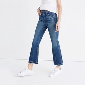 madewell retro crop bootcut jeans!